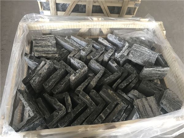 loose grey stone tile flamed