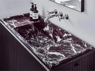 Фіолетові мармурові стільниці