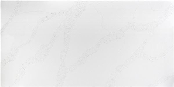white statuario quartz slab