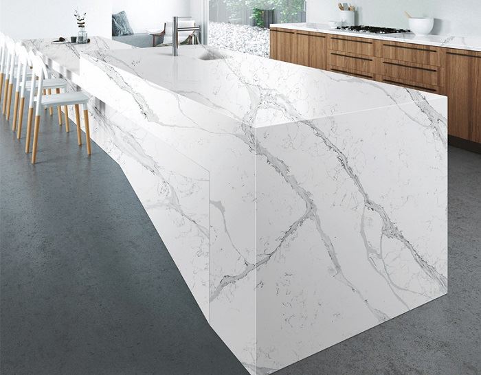 calacatta verona quartz countertop slab