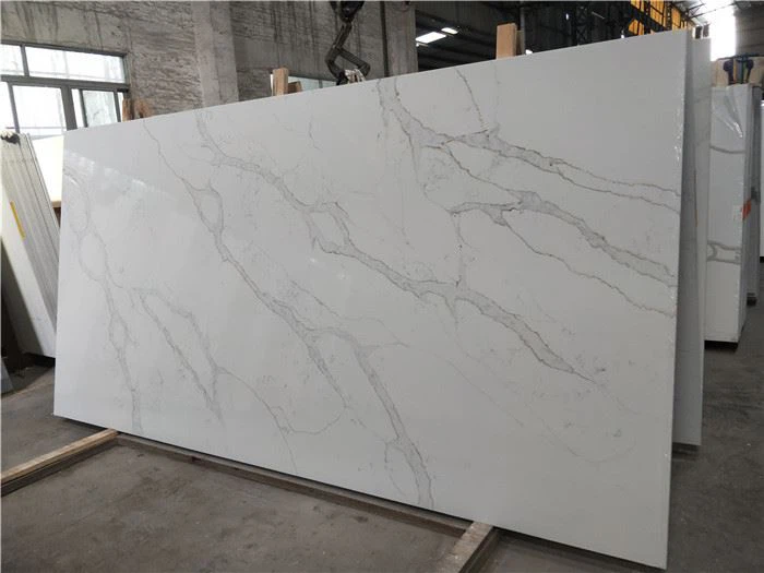 white and quartz worktop