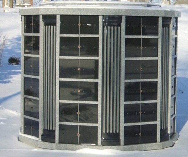 96 Niche Light Grey Granite Columbarium