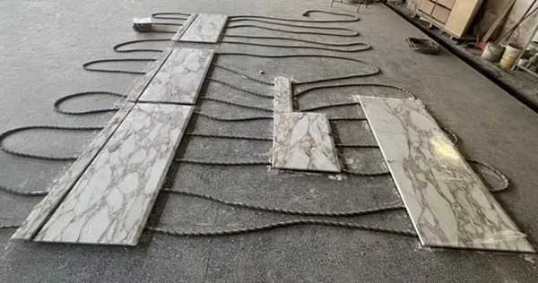 Калакатта Золота мармурова робоча стільниця