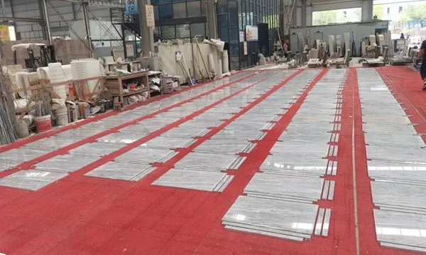 Сірі мармурові стільниці для ванної кімнати