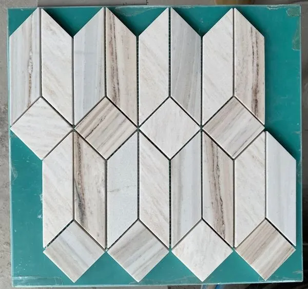 Паліссандро білий мармуровий мозаїка