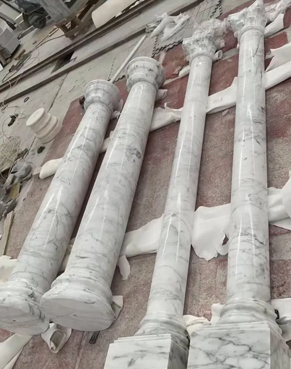 Мармурова колона Statuario Venato