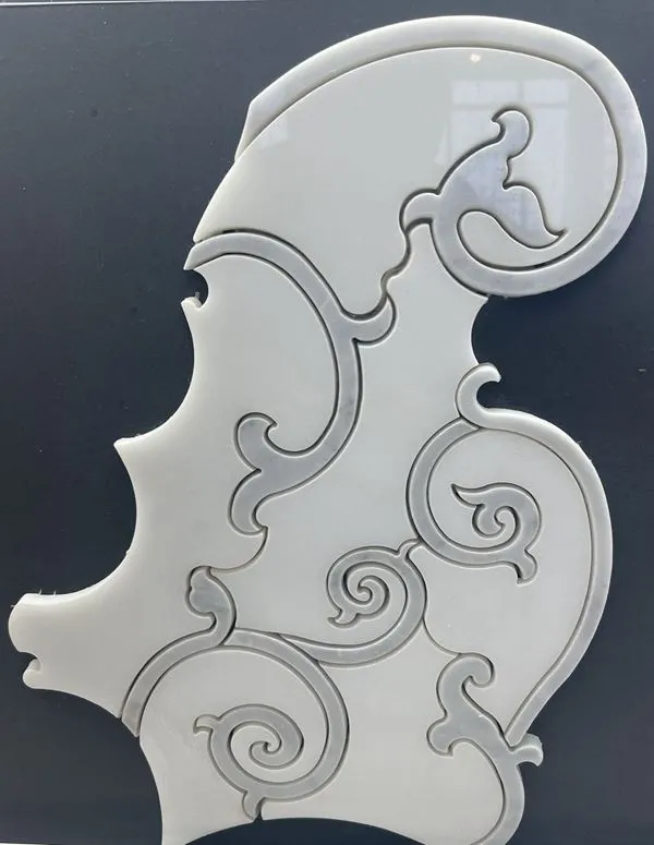 Мозаїчна мармурова плитка Water Jet