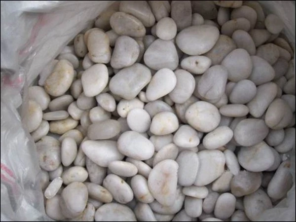 white pebble